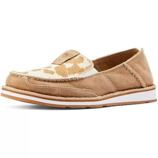 imageARIAT Womens Cruiser Boat ShoeAdobeTan and White Hair on