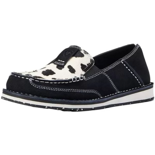 imageARIAT Womens Cruiser Boat ShoeBlack SuedeBlack and White Hair on