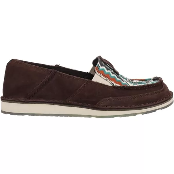 imageARIAT Womens Cruiser Boat ShoeChocolate SuedeRio Arriba Turquoise