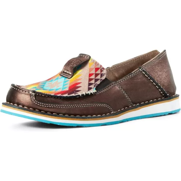 Copper Metallic/Rainbow Aztec
