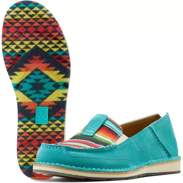 Striking Serape/Teal Suede