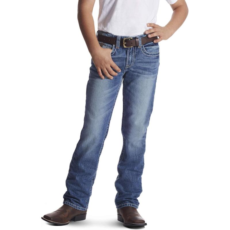 imageAriat Boys B5 Slim Charger Stackable Straight Leg JeanCharger Dakota