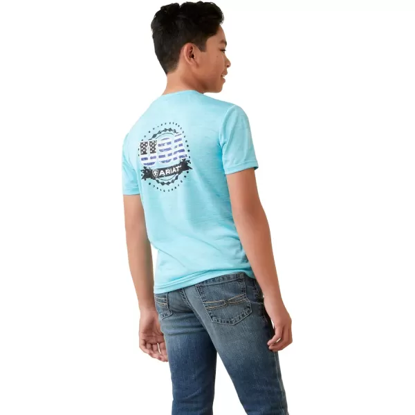 imageARIAT Boys Charger Seal TShirtBlue Atoll