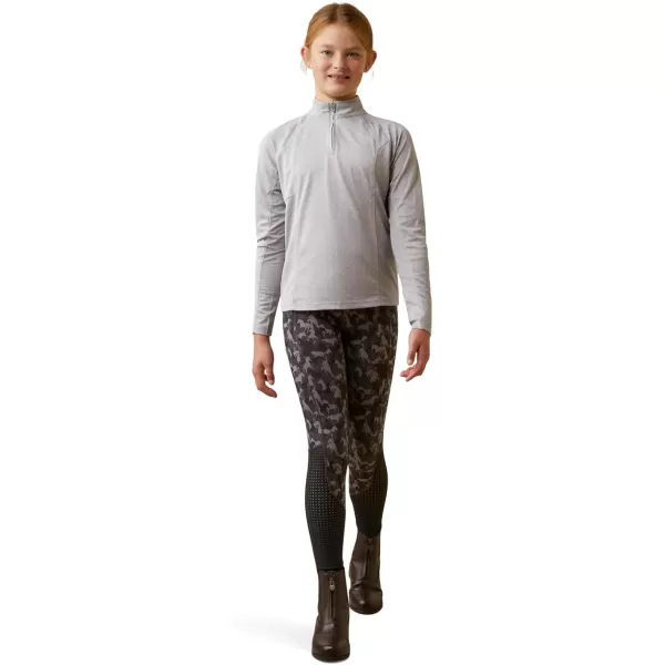 imageARIAT Boys Sunstopper 20 14 Zip BaselayerSilver Sconce Dot