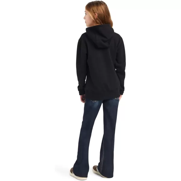 imageARIAT Female REAL Glitter Logo Hoodie Black XSmall