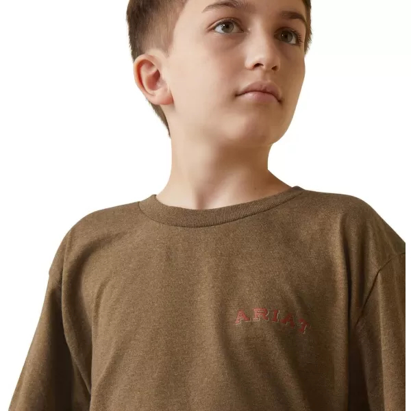 imageARIAT Mocha Heather Farm Truck Kids TShirt 10044751