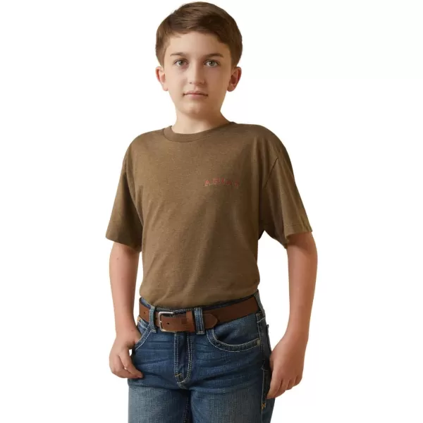imageARIAT Mocha Heather Farm Truck Kids TShirt 10044751