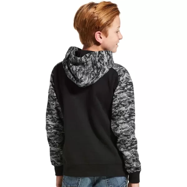 imageAriat Boys Patriot HoodieBlack Digi Camo