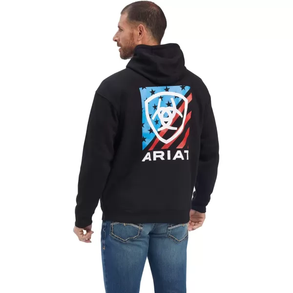 imageAriat Mens Hooded SweatshirtAmericana Block Black