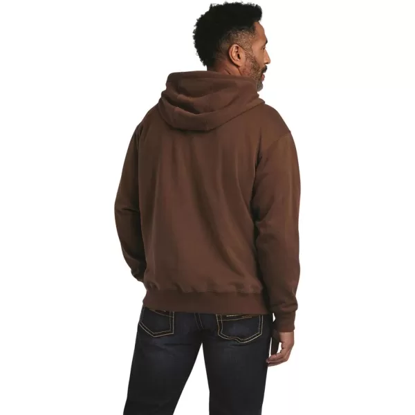 imageAriat Mens Hooded SweatshirtAriat Logo Chestnut