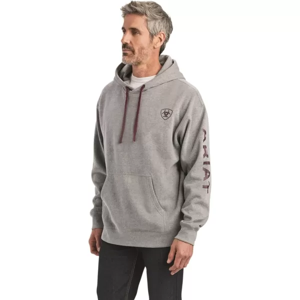 imageAriat Mens Hooded SweatshirtAriat Logo Chestnut