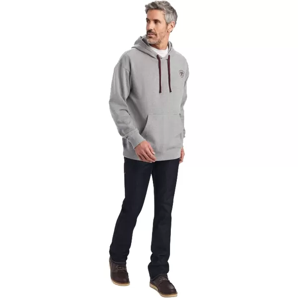 imageAriat Mens Hooded SweatshirtAriat Logo Heather Grey