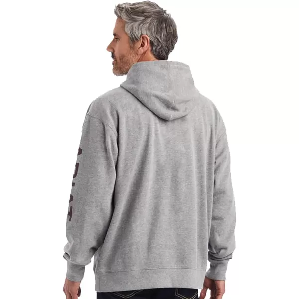 imageAriat Mens Hooded SweatshirtAriat Logo Heather Grey