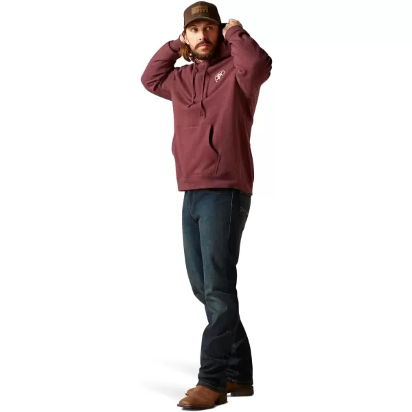 imageAriat Mens Hooded SweatshirtArrowhead Berry Bark Heather