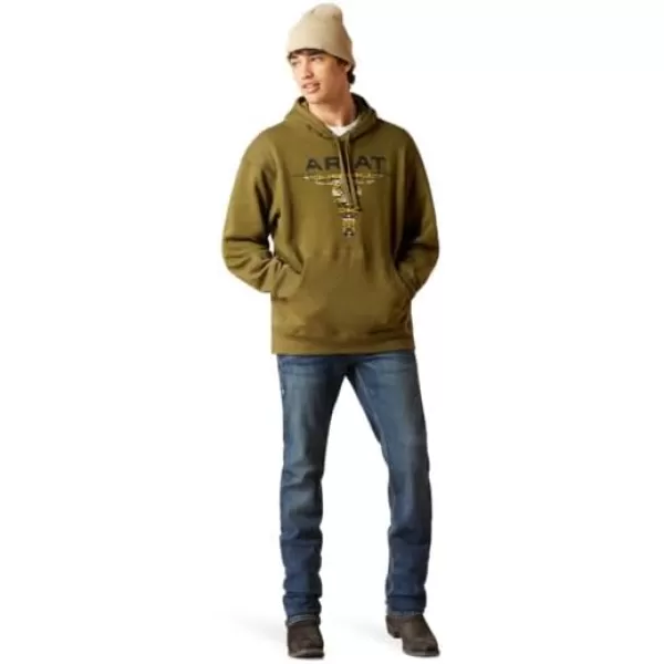 imageAriat Mens Hooded SweatshirtBlanket Skull Peeze Heather
