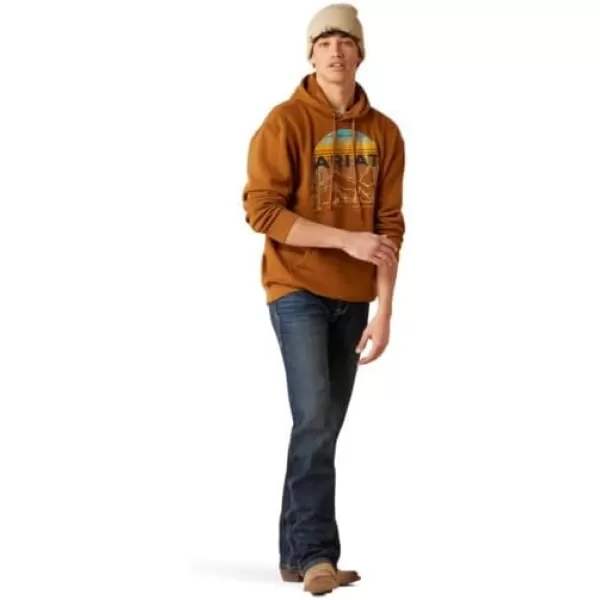 imageAriat Mens Hooded SweatshirtDesert Sunrise Chestnut Horse