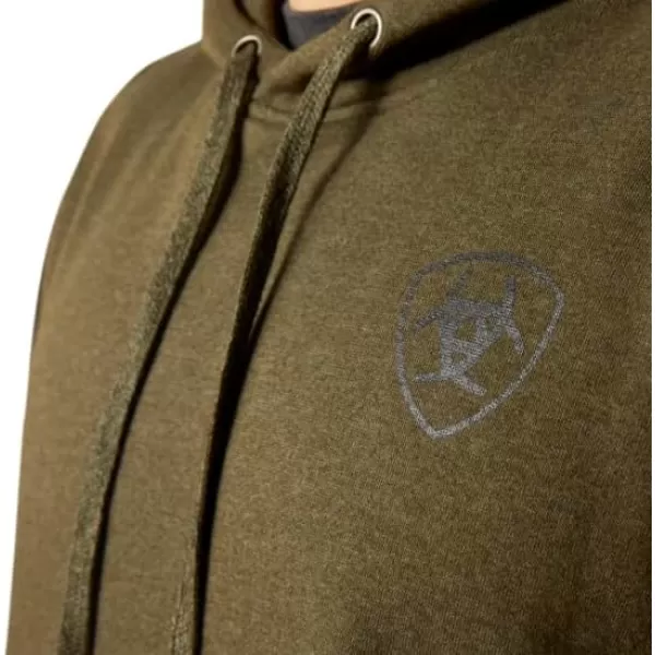 imageAriat Mens Hooded SweatshirtFaded Brine Olive Heather