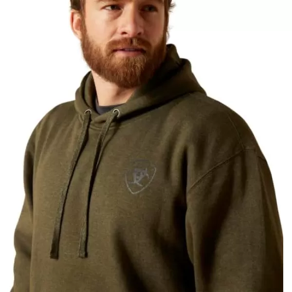 imageAriat Mens Hooded SweatshirtFaded Brine Olive Heather