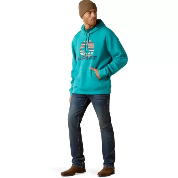 imageAriat Mens Hooded SweatshirtIn Motion Tile Blue