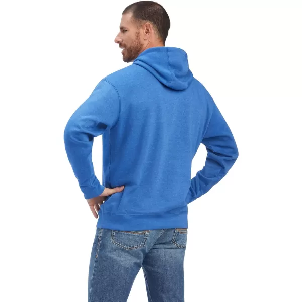imageAriat Mens Hooded SweatshirtLand of the Free Classic Blue Heather