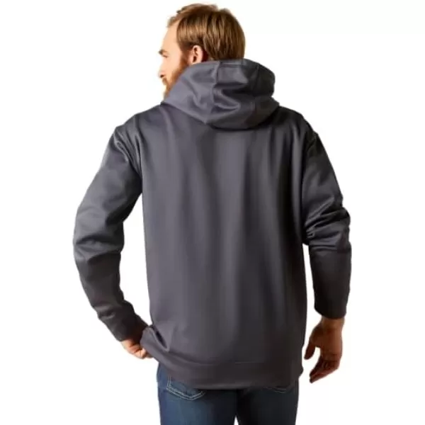 imageAriat Mens Hooded SweatshirtLogo Tek Fleece Odyssey Gray Heather