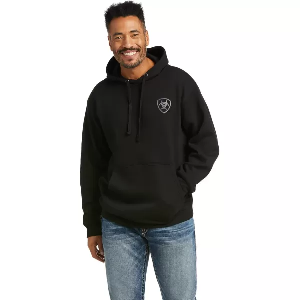 imageAriat Mens Hooded SweatshirtPatriot 20 BlackGrey