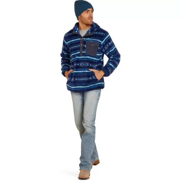 imageAriat Mens Hooded SweatshirtPolar Bear Fleece Blue Depths Serape
