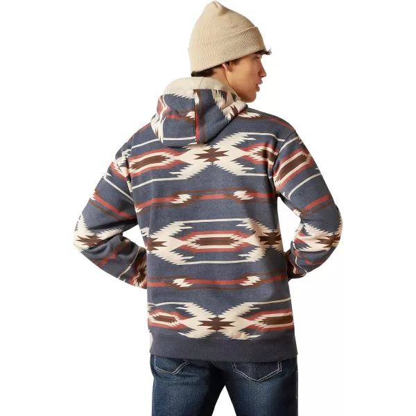 imageAriat Mens Hooded SweatshirtPrinted Chimayo Navy