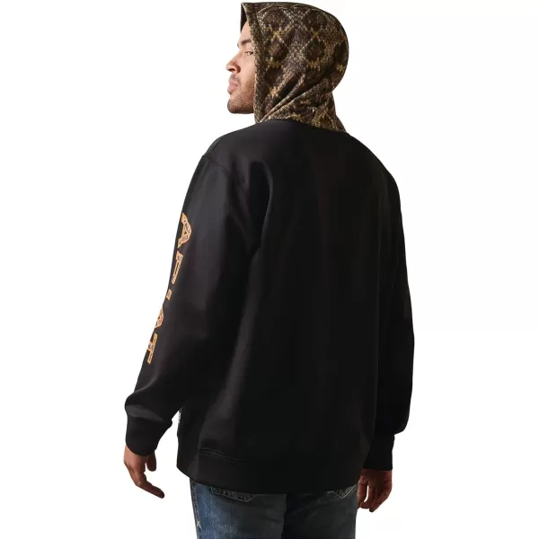 imageAriat Mens Hooded SweatshirtRattlers Head Black