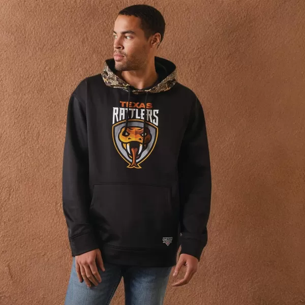 imageAriat Mens Hooded SweatshirtRattlers Head Black