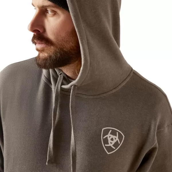 imageAriat Mens Hooded SweatshirtTriangle Pride Grey Heather