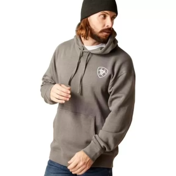 imageAriat Mens Hooded SweatshirtTriangle Pride Grey Heather