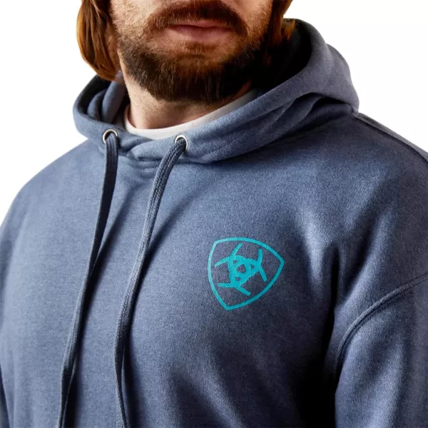 imageAriat Mens Hooded SweatshirtV Waves Deep Space