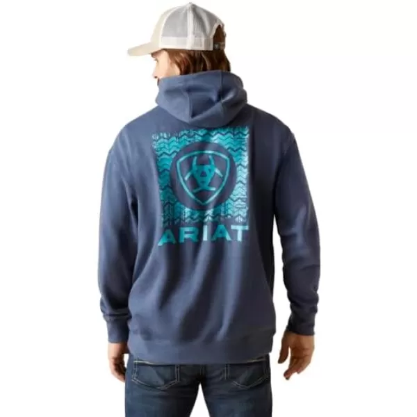 imageAriat Mens Hooded SweatshirtV Waves Deep Space