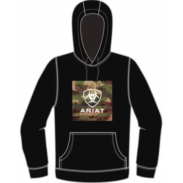 imageARIAT Male Protect and Serve Block Hoodie Black XSmall