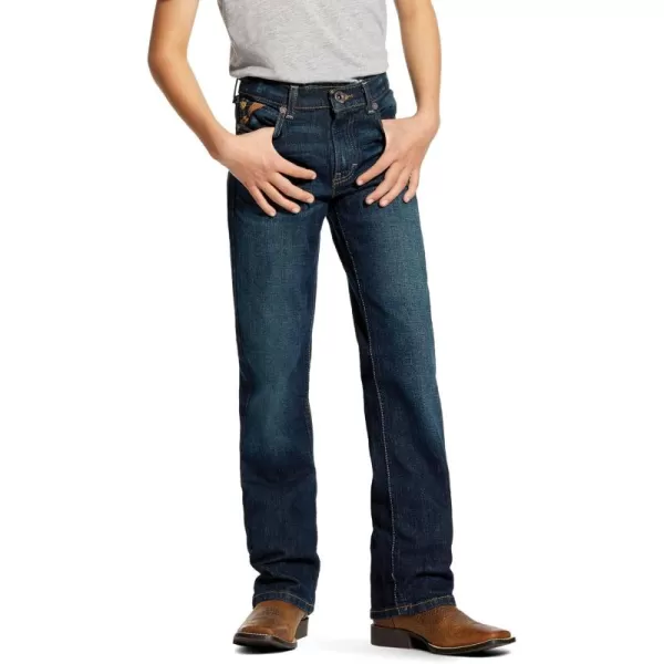 imageAriat Boys B5 Slim Stretch Legacy Stackable Straight Leg JeanDurham