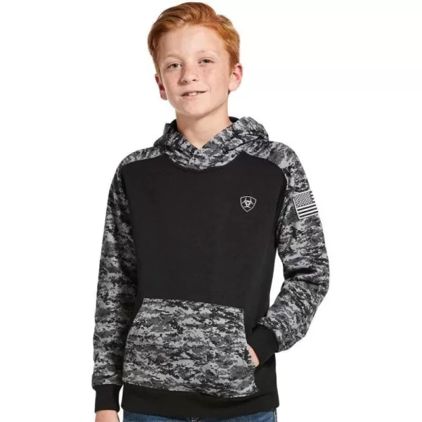 imageAriat Boys Patriot HoodieBlack Digi Camo
