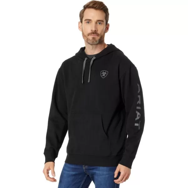imageAriat Mens Hooded SweatshirtAriat Logo Black