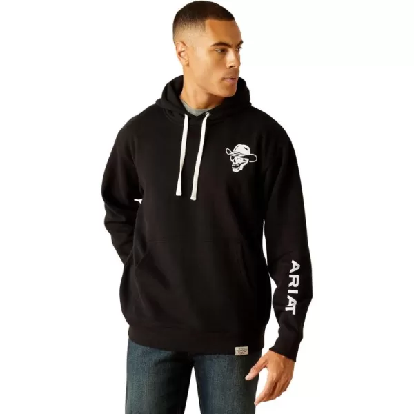 imageAriat Mens Hooded SweatshirtSendero Winking Skull Black