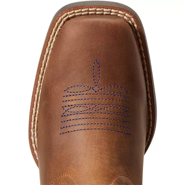 imageAriat Kids Double Kicker Western BootDistressed BrownStone Blue