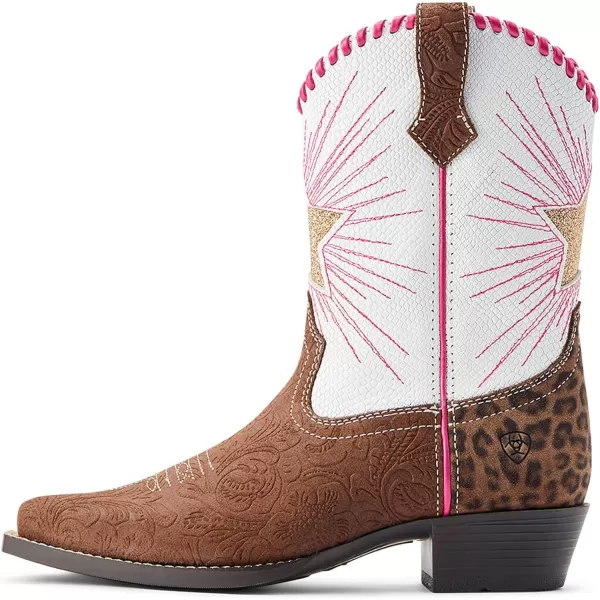 imageAriat Kids Heritage Star Western BootBrown Floral Emboss