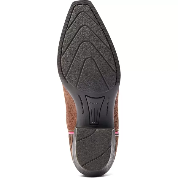 imageAriat Kids Heritage Star Western BootBrown Floral Emboss