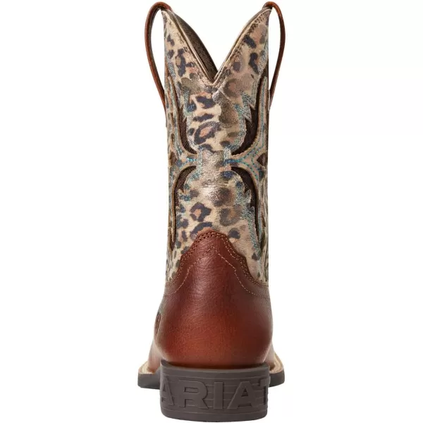 imageAriat Kids Koel Venttek Western BootSpiced CiderMetallic Leopard