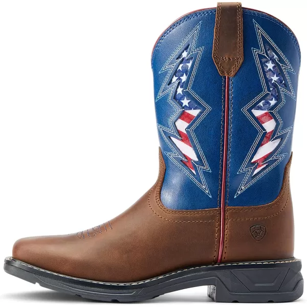 imageAriat Kids Patriot Western BootDistressed Tan