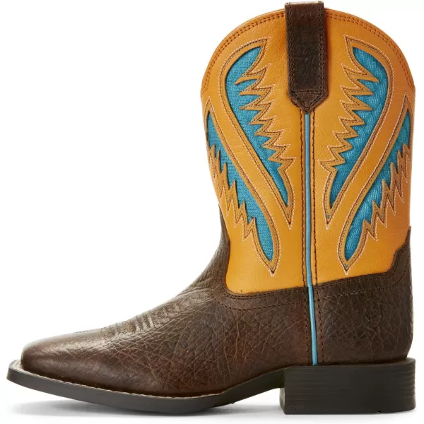 imageAriat Kids Quickdraw Venttek Western BootDistressed BrownSerape