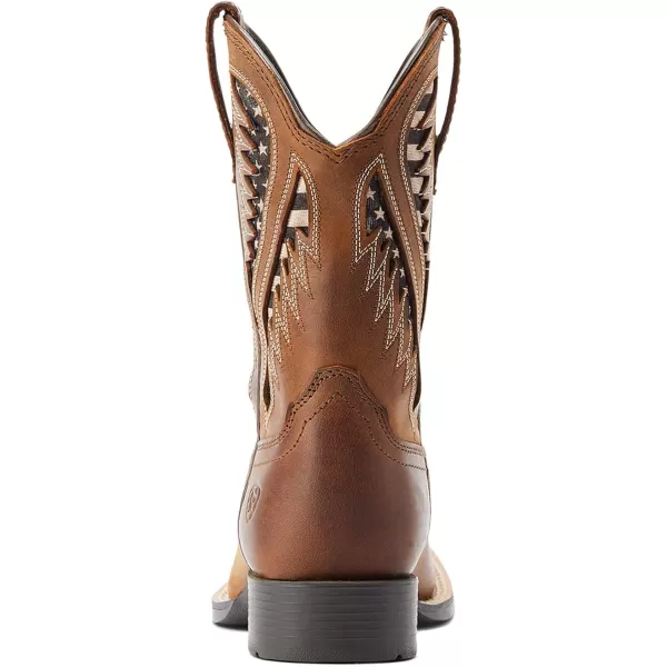 imageAriat Kids Quickdraw Venttek Western BootDistressed Tan