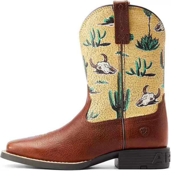 imageAriat Kids Round Up Wide Square Toe Western BootSpiced Cider