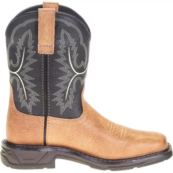 imageAriat Kids Workhog Xt Wide Square Toe BootBrahma BrownDragon Fruit