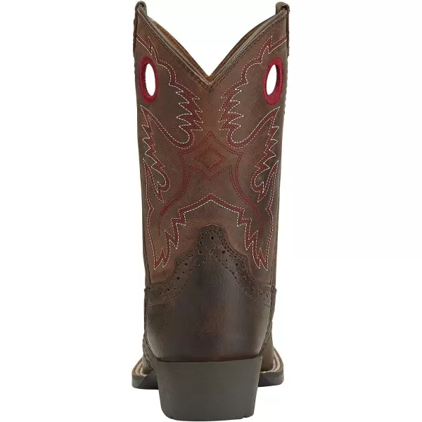 imageAriat Unisex Kids Heritage Roughstock Western BootBrown Oiled Rowdy