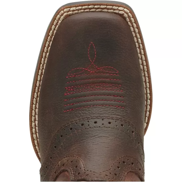 imageAriat Unisex Kids Heritage Roughstock Western BootBrown Oiled Rowdy